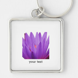 Lila Tulip Schlüsselanhänger