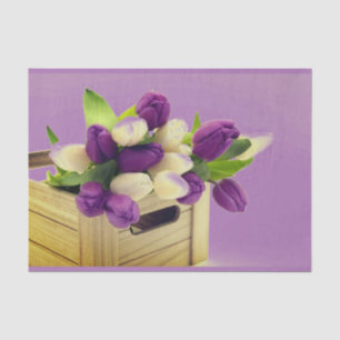 Lila Tulip Tissue Paper Seidenpapier