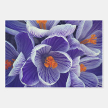 Lila Tulip Wrapping Paper