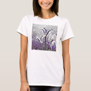 Lila Tulips - Malerei Art T - Shirt