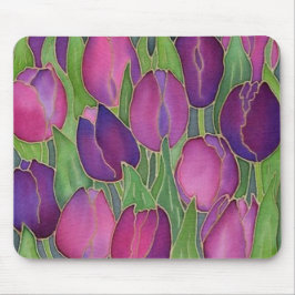 Lila Tulips Mousepad
