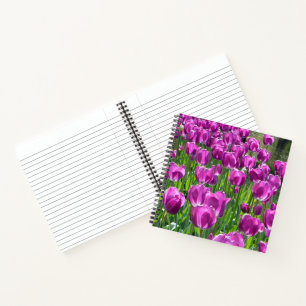Lila Tulips Notizbuch
