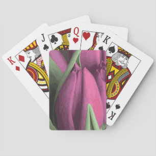Lila Tulips Spielkarten