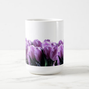 Lila Tulips-Tasse Kaffeetasse