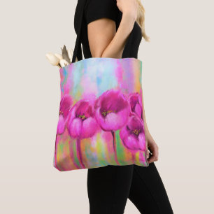 Lila Tulips Totasche Tasche