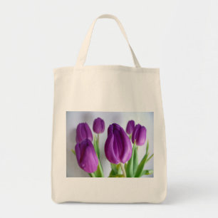 Lila Tulips Tragetasche