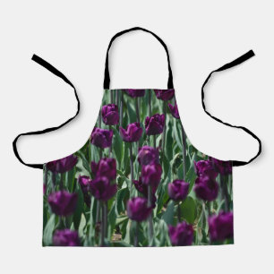 Lila Tulpe Schürze