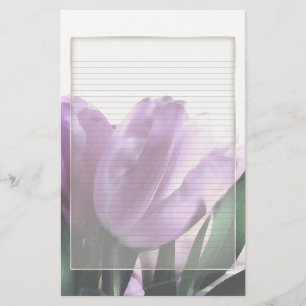 Lila Tulpen Optionales Notizpapier Briefpapier