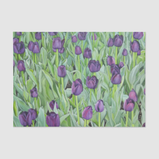 Lila Tulpen Seidenpapier