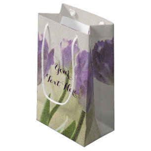 Lila Tulpengeschenktaschen für Gastgeschenk Blume Kleine Geschenktüte