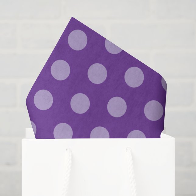 Lila Tupfen  Seidenpapier (Geschenktüte)