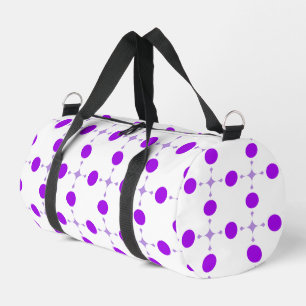 Lila Tupfen, Tupfenmuster, Punkte, Gepunktet Duffle Bag