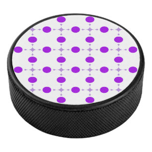 Lila Tupfen, Tupfenmuster, Punkte, Gepunktet Eishockey Puck