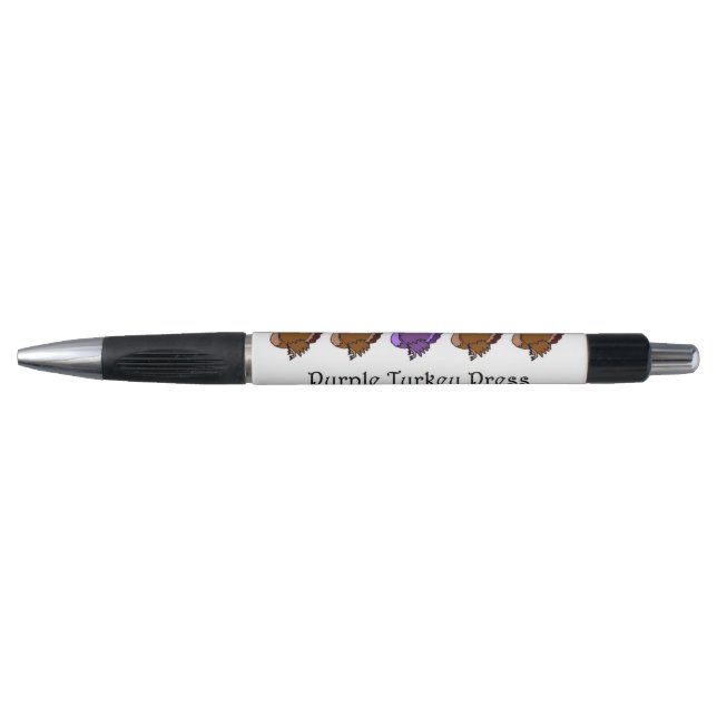 Lila Türkei-Grip-Pen Kugelschreiber (Vorderseite)
