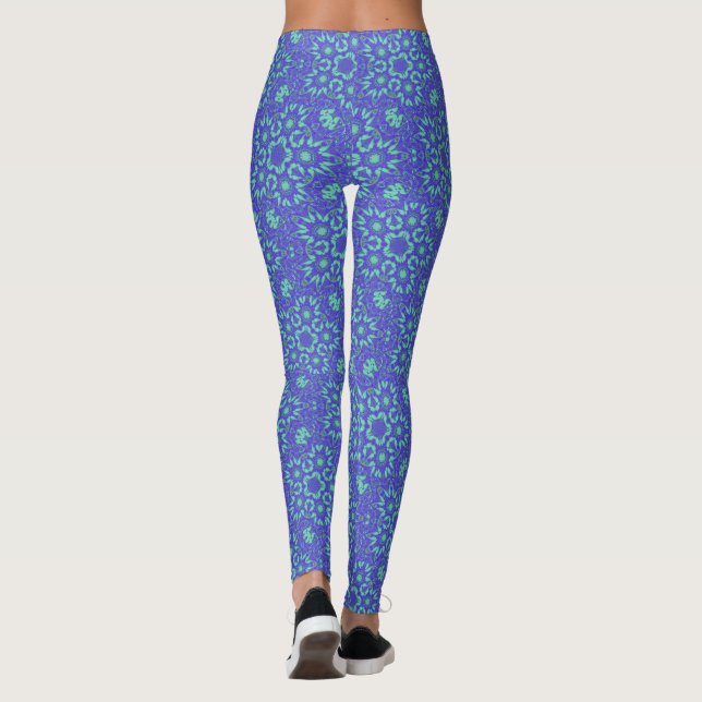 Lila Türkisbaby Leggings (Rückseite)