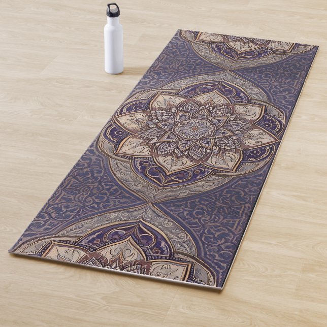 Lila Türkisch Mandala Yogamatte (Beispiel)