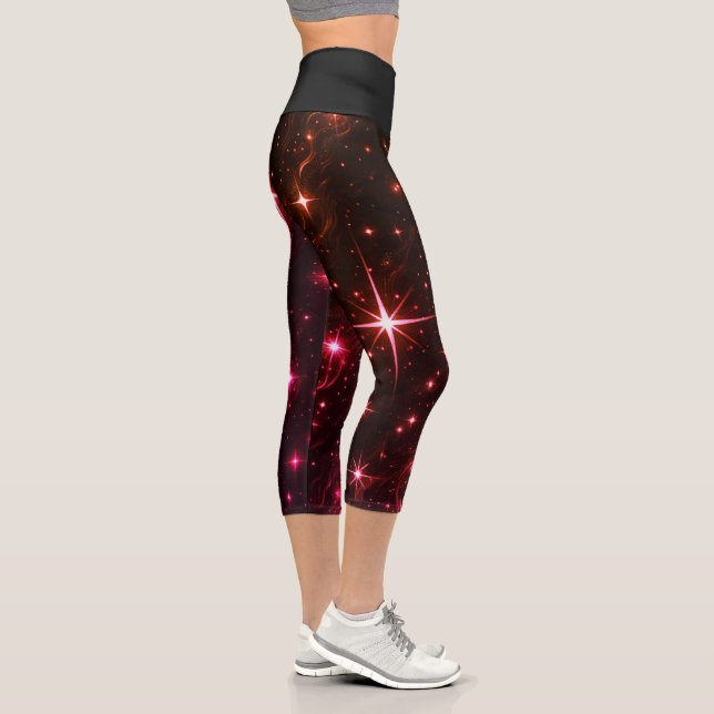 Lila Twilight Capri Leggings (Rechts)