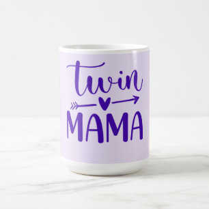 Lila Twin Mama Kaffeetasse
