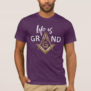Lila u. Goldfreimaurert-shirts   großartiges T-Shirt