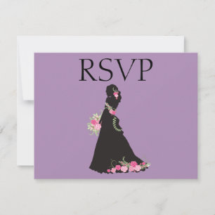 Lila UAWG Bridal Gown RSVP Karte