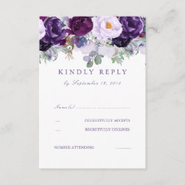 Lila UAWG RSVP Karte