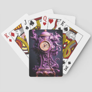Lila Uhr Spielkarten