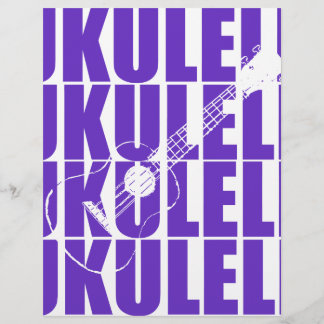 Lila Ukulele Briefbogen