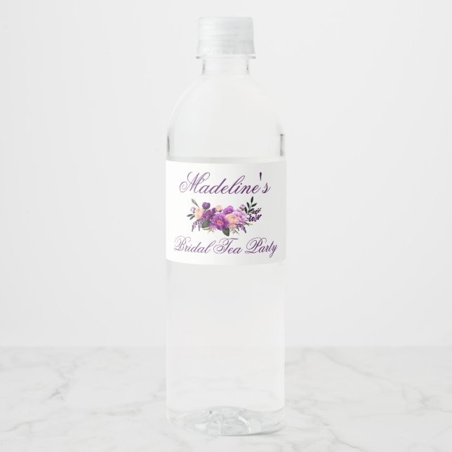 Lila ultraviolettes Brautparty Tee-Party (Vorderseite)