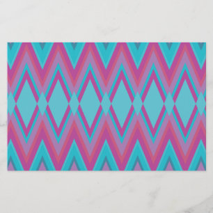 Lila und Aqua-Stämme Briefpapier