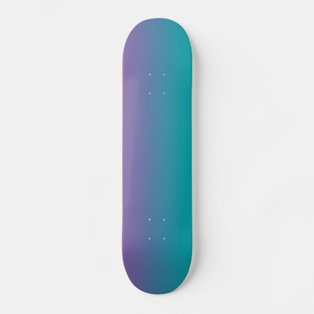 Lila und aquamarin skateboard (Vorderseite)