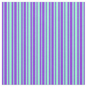 Lila und Aquamarine-Streifenmuster Stoff
