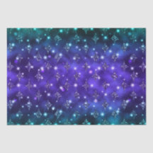 Lila und Aquamariner Ombre Glitzer Celestial Patte