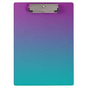 "Lila und aquamarines Ombre" Klemmbrett