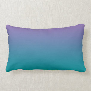 "Lila und aquamarines Ombre" Lendenkissen