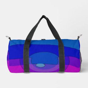 Lila und Blau Abstract 1007 Duffle Bag