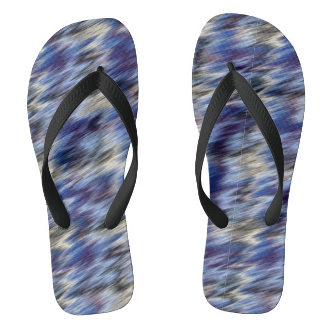 lila und blau abstrakt flip flops (Fußbett)
