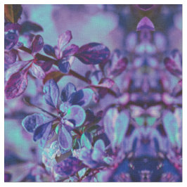 Lila und blau botanisch stoff