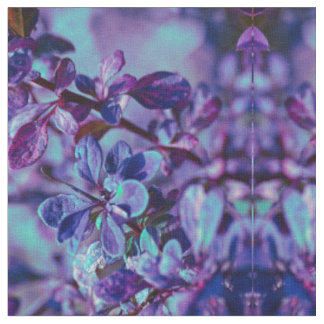 Lila und blau botanisch stoff