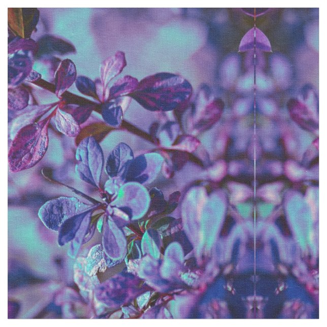 Lila und blau botanisch stoff (Nahaufnahme)