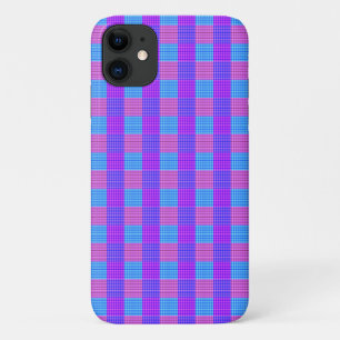 Lila und blau-karierter Tartan, rosa, Case-Mate iPhone Hülle