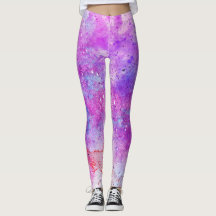 lila und blaue abstrakte Muster Leggings