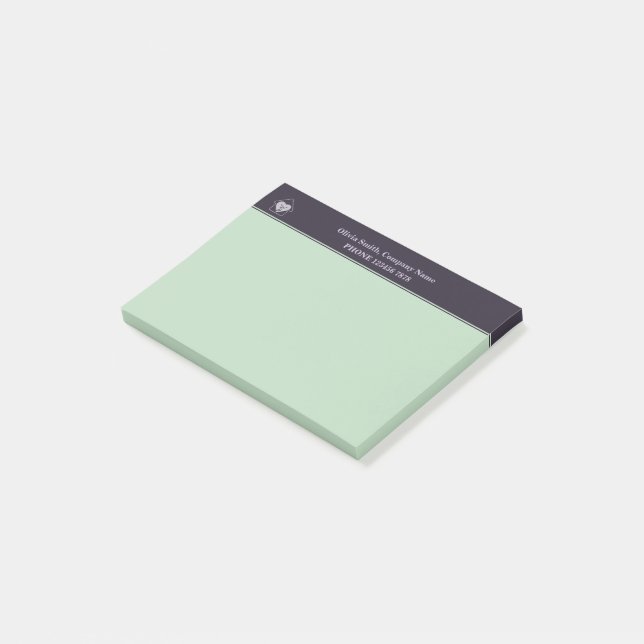 Lila und blaue Ältere Betreuung Post-it Klebezettel (angewinkelt)