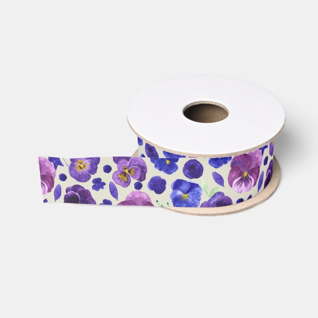 Lila und blaue Farbbandleiste Ripsband (Spule)