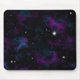 Lila und blaue Galaxy-Maus Mousepad
