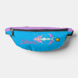 Lila und blaue Meerjungfrau mit Namen Bauchtasche
