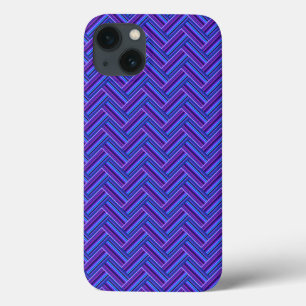 Lila und blaue Streifen in Doppelgewebe Case-Mate  iPhone Hülle