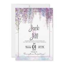 Lila und blaue Wisteria Wedite