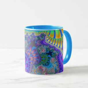 Lila und blauer Melt Tasse