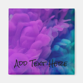 Lila und blaues Digitalrauchen Magnet