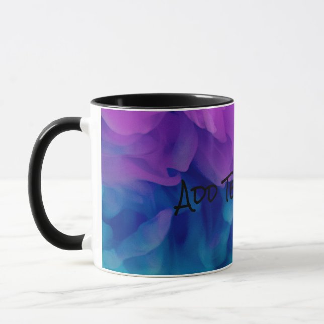 Lila und blaues Digitalrauchen Tasse (Links)